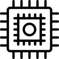 Cpu Line Icon vector
