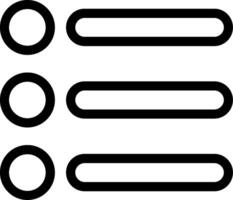 List Line Icon vector