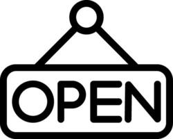 Open Line Icon vector