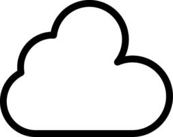 Cloud Line Icon vector