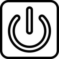 Start Button Line Icon vector