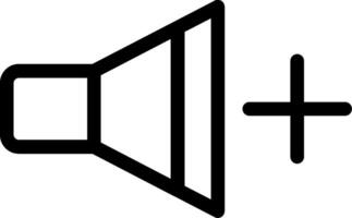 Volume Up Line Icon vector