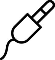 Audio Jack Line Icon vector