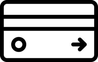 Card Line Icon vector