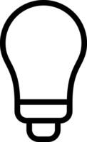 Bulb Line Icon vector