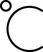 Celsius Line Icon vector