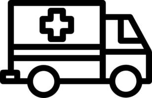 Ambulance Line Icon vector