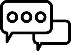 Chat Line Icon vector
