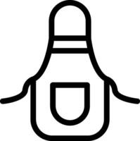 Apron Line Icon vector