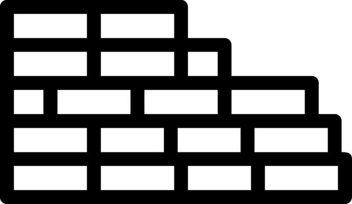 Brickwork Line Icon