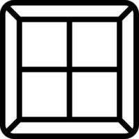 Window Line Icon vector