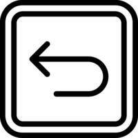 Back Line Icon vector
