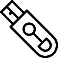 Flash Drive Line Icon vector