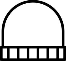 Beanie Line Icon vector