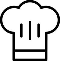 Chef Hat Line Icon vector