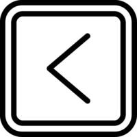 Left Line Icon vector