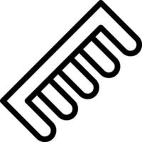 Comb Line Icon vector