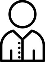 Avatar Line Icon vector