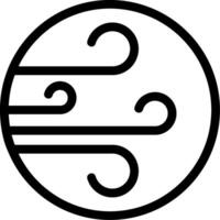 Wind Line Icon vector