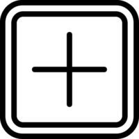 Plus Line Icon vector