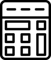 Calculator Line Icon vector