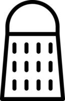 Grater Line Icon vector