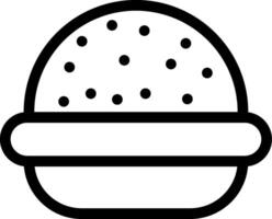 Burger Line Icon vector