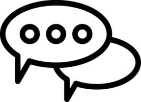 Chat Line Icon vector