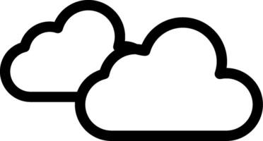 Clouds Line Icon vector