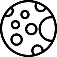 Full Moon Line Icon vector