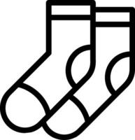 Socks Line Icon vector