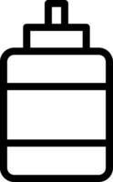 Ketchup Line Icon vector