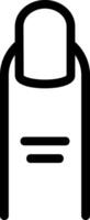 Nails Line Icon vector