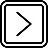 Right Line Icon vector