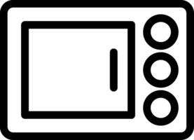 Microwave Line Icon vector