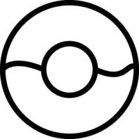 Donut Line Icon vector