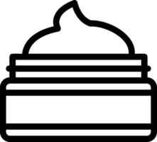 Cream Line Icon vector