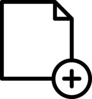 New File Line Icon vector