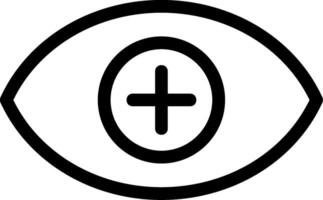 Eye Line Icon vector