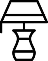Lamp Line Icon vector