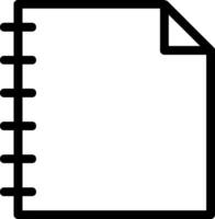 Note Line Icon vector