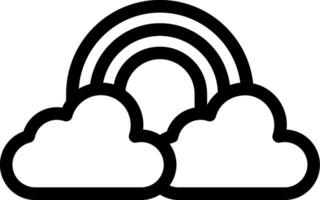 Rainbow Line Icon vector