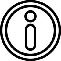 Information Line Icon vector
