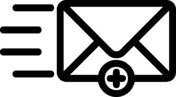 New Message Line Icon vector