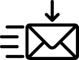 Recieve Line Icon vector