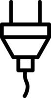Plug Line Icon vector
