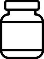 Jar Line Icon vector