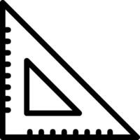 Set Square Line Icon vector