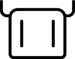 Towel Line Icon vector