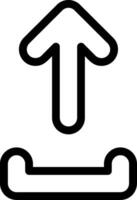 Upload Line Icon vector